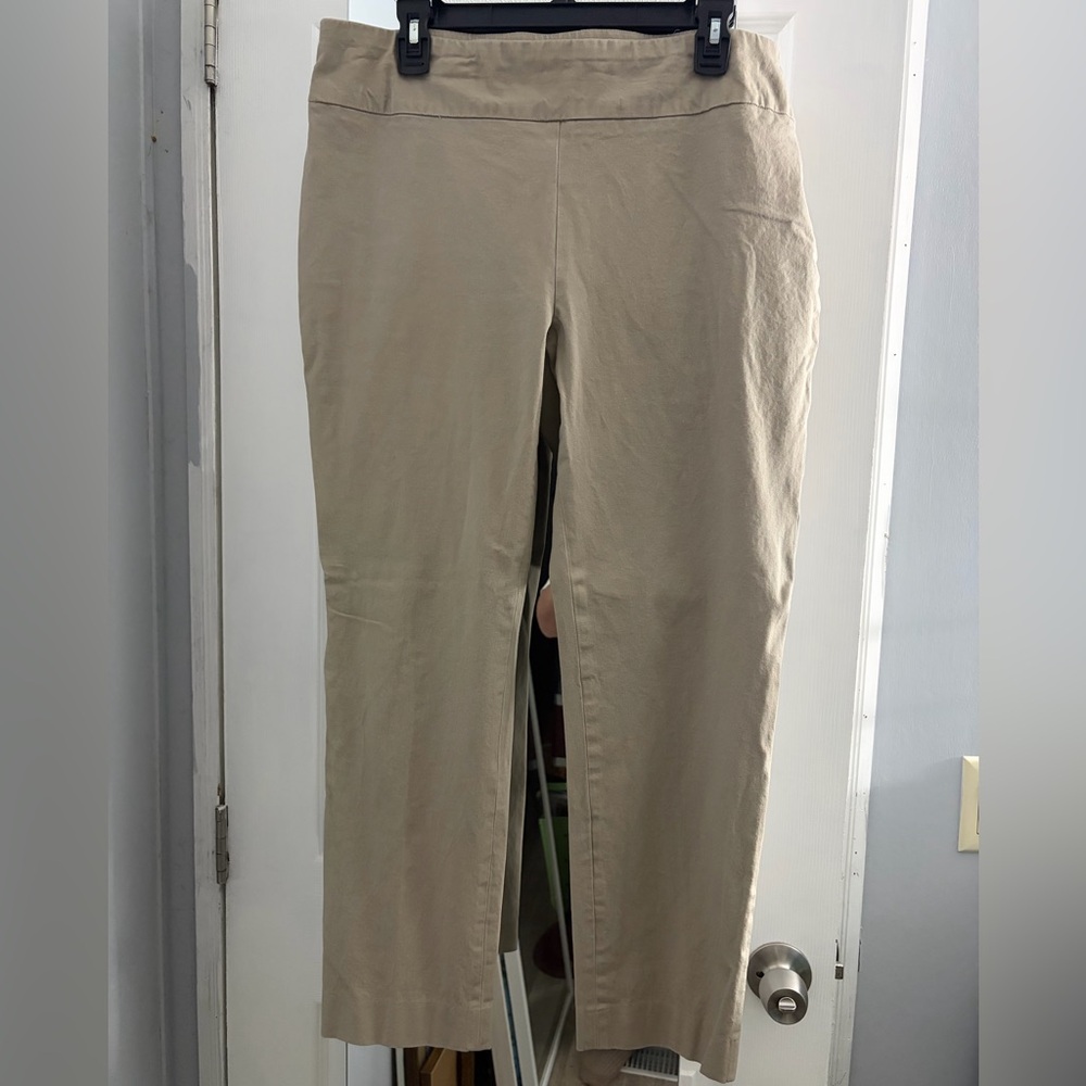 Crown & Ivy Ladies 16 Comfort Waist Khaki Dress Pants